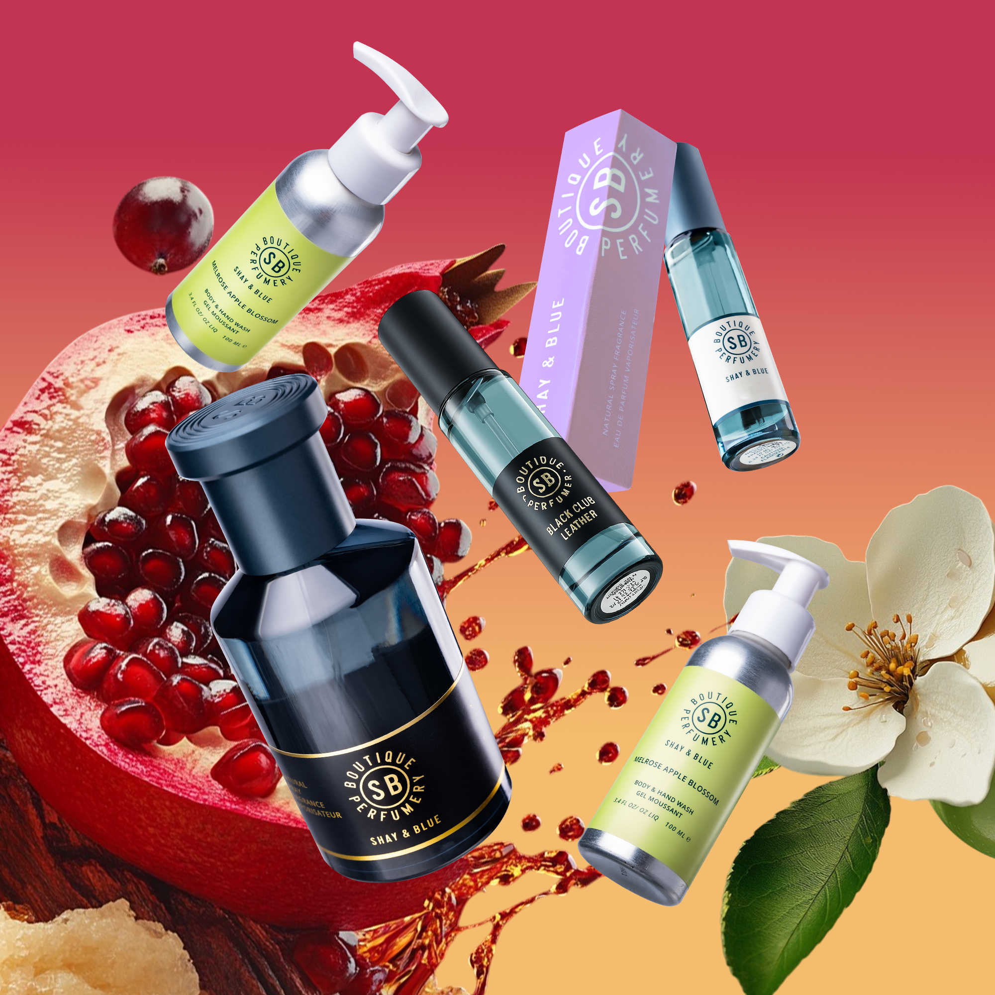 Dark Amber Pomegranate - 5 Fragrance Discovery Set