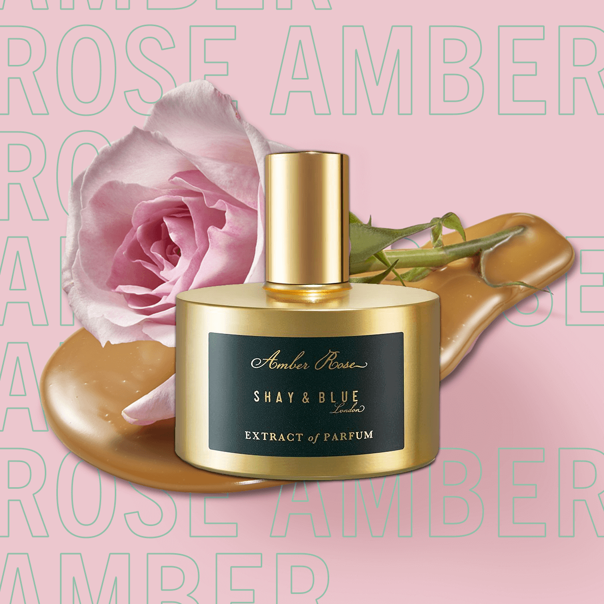 Amber Rose Extract of Parfum 60ml | New season May Rose is blended with white amber and sweet creamy notes. | Clean All Gender Fragrance | Shay & Blue