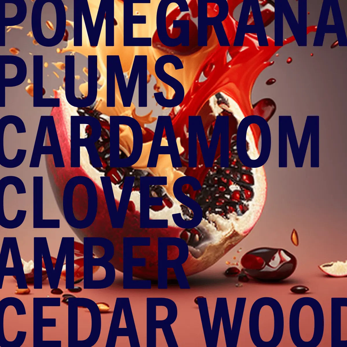 Limited Edition Dark Amber Pomegranate Fragrance Noir 100ml